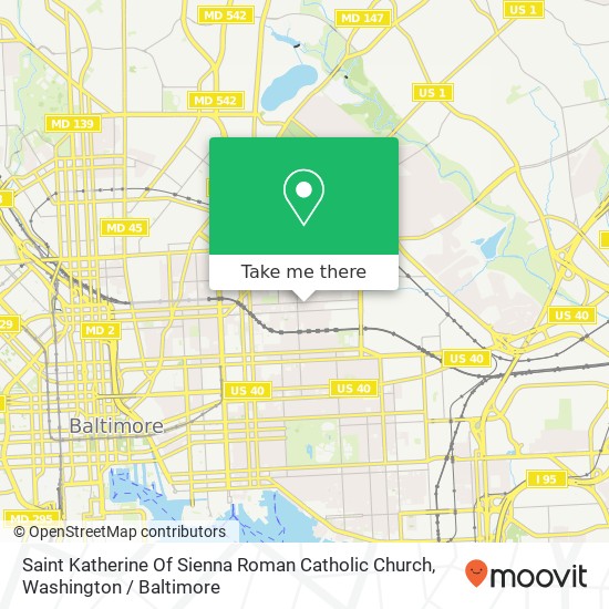 Saint Katherine Of Sienna Roman Catholic Church map