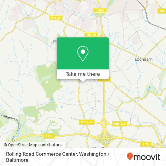 Mapa de Rolling Road Commerce Center