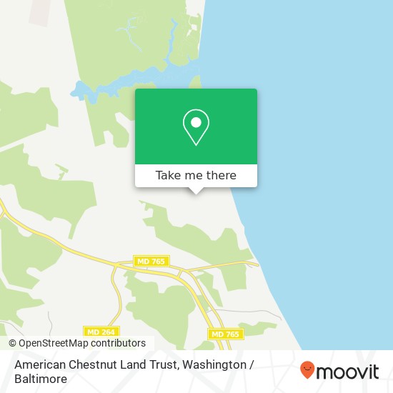 American Chestnut Land Trust map