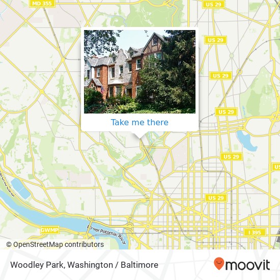 Mapa de Woodley Park