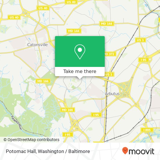 Potomac Hall map