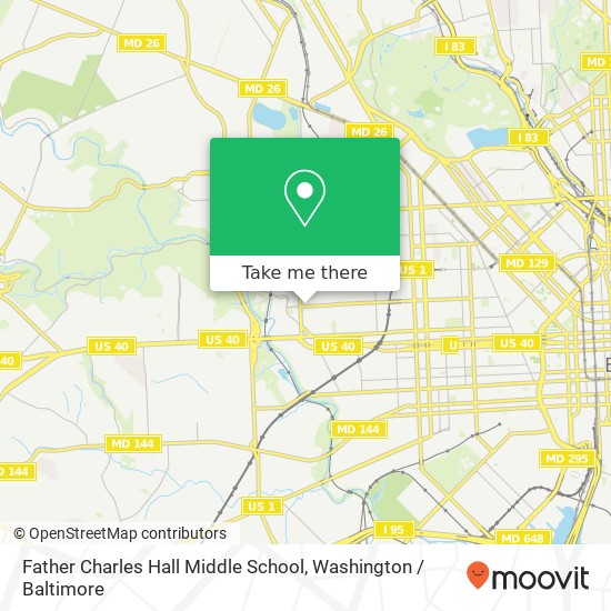 Mapa de Father Charles Hall Middle School