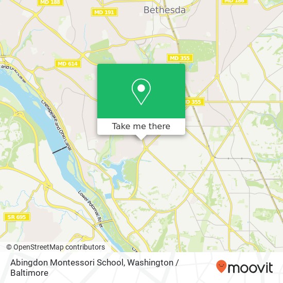Abingdon Montessori School map