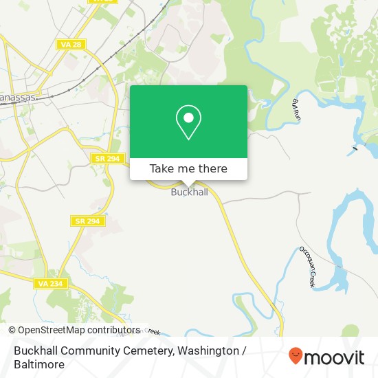 Buckhall Community Cemetery map