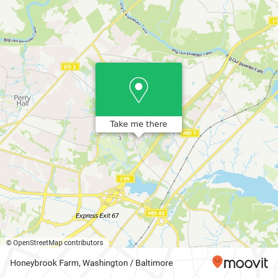 Mapa de Honeybrook Farm