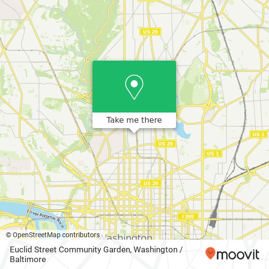 Euclid Street Community Garden map