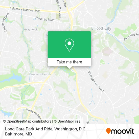 Long Gate Park And Ride map