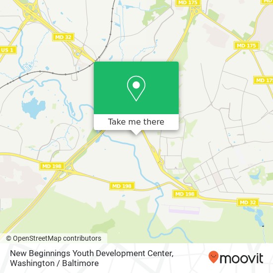 Mapa de New Beginnings Youth Development Center