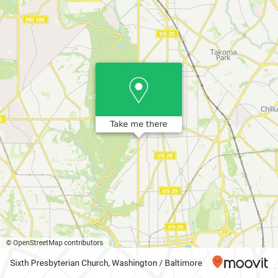 Sixth Presbyterian Church map