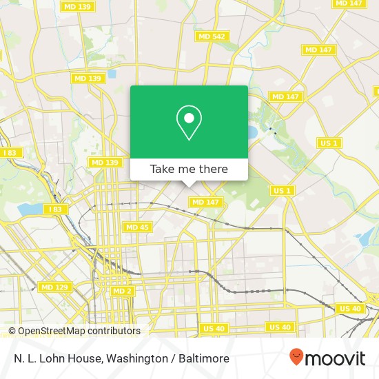Mapa de N. L. Lohn House
