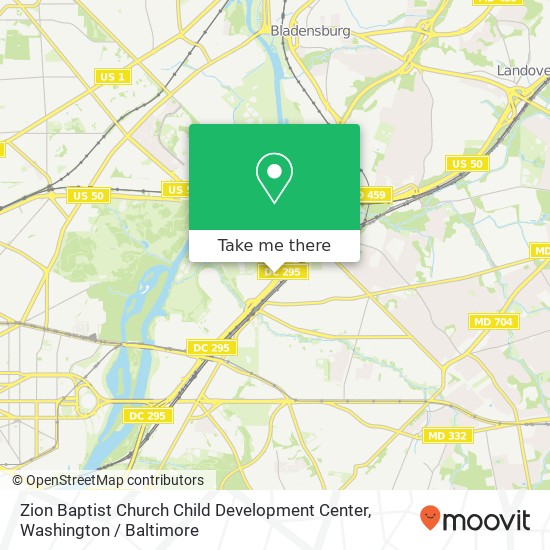 Mapa de Zion Baptist Church Child Development Center