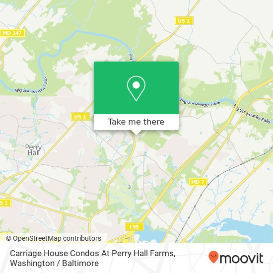 Mapa de Carriage House Condos At Perry Hall Farms