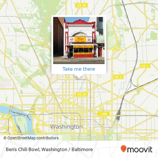 Mapa de Ben's Chili Bowl