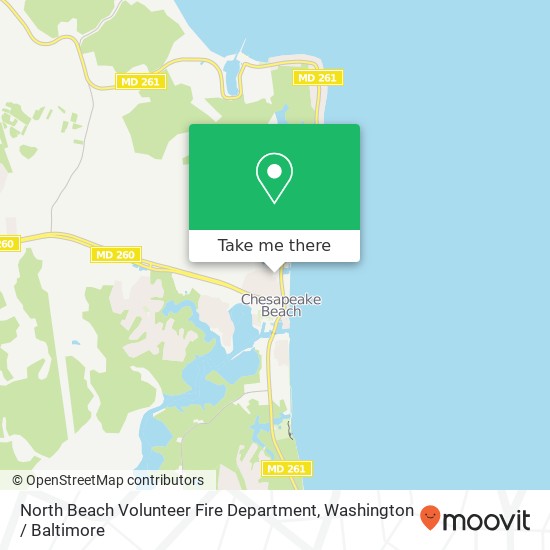 North Beach Volunteer Fire Department map