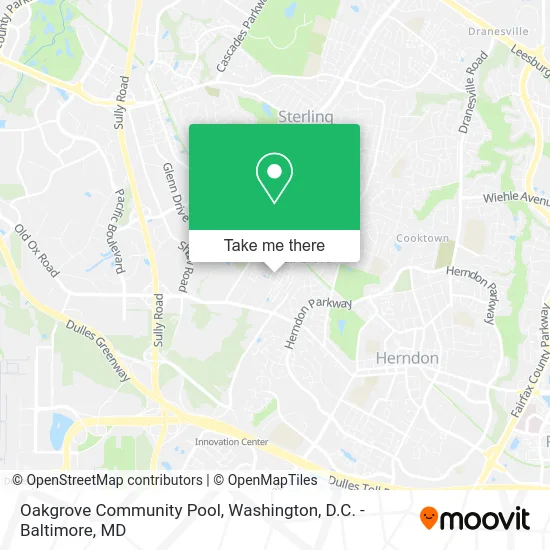 Oakgrove Community Pool map