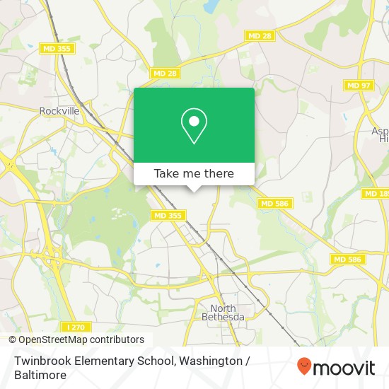 Mapa de Twinbrook Elementary School