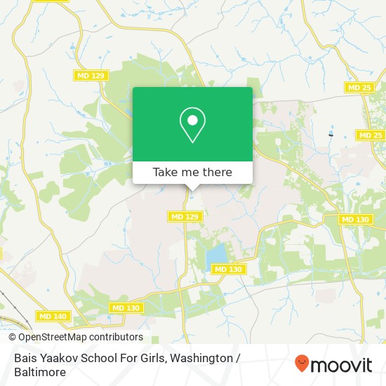 Mapa de Bais Yaakov School For Girls