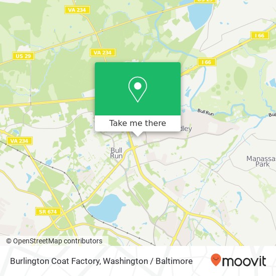 Mapa de Burlington Coat Factory