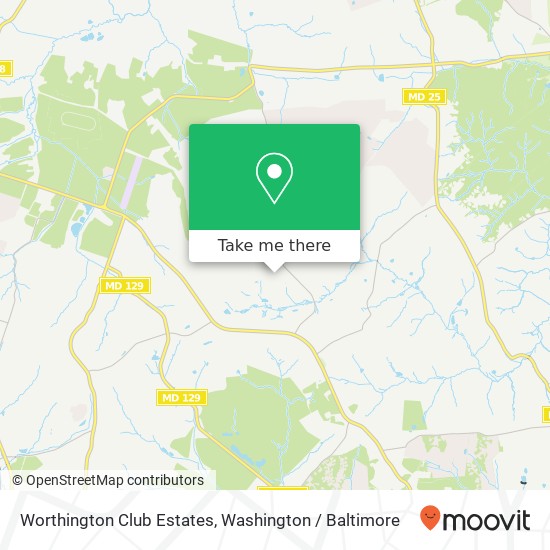 Worthington Club Estates map