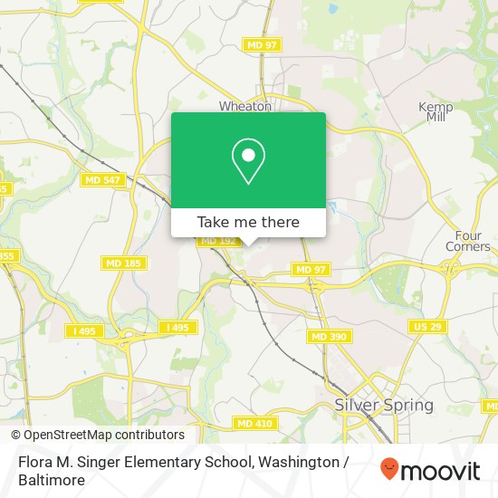 Flora M. Singer Elementary School map