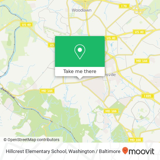 Hillcrest Elementary School map