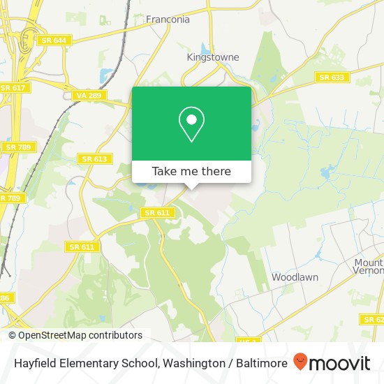 Hayfield Elementary School map