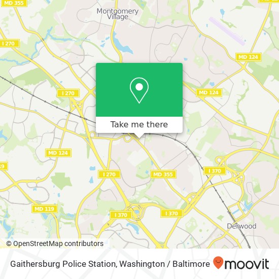 Gaithersburg Police Station map