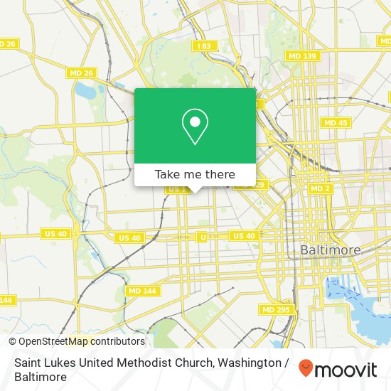 Mapa de Saint Lukes United Methodist Church