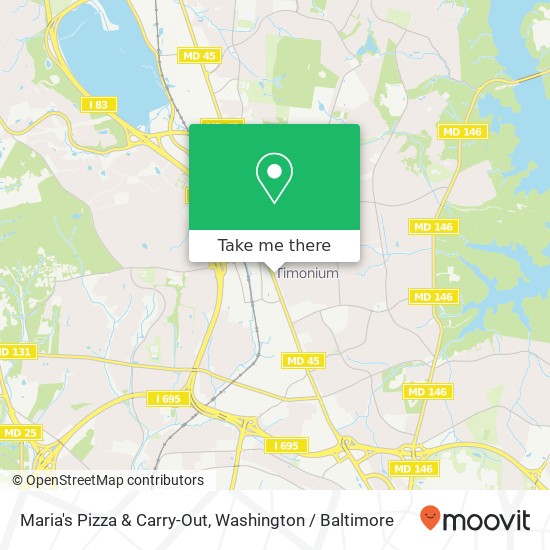 Mapa de Maria's Pizza & Carry-Out