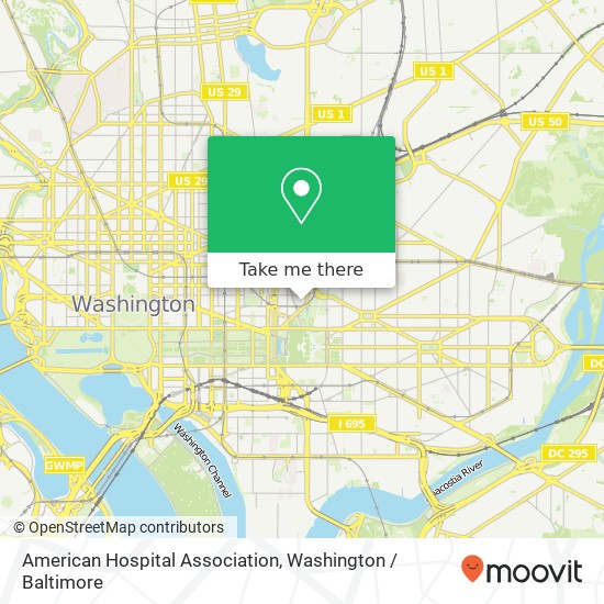 Mapa de American Hospital Association