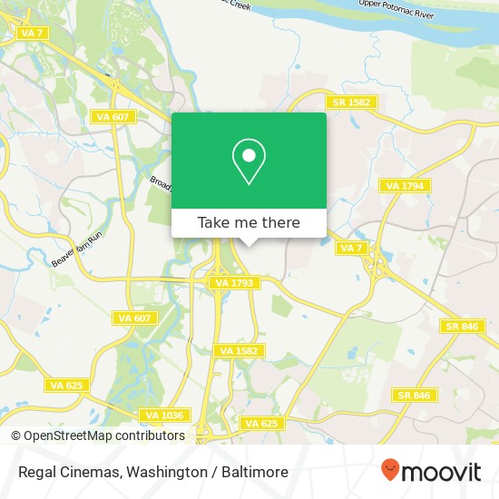 Mapa de Regal Cinemas