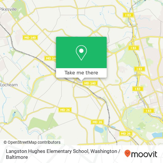 Mapa de Langston Hughes Elementary School