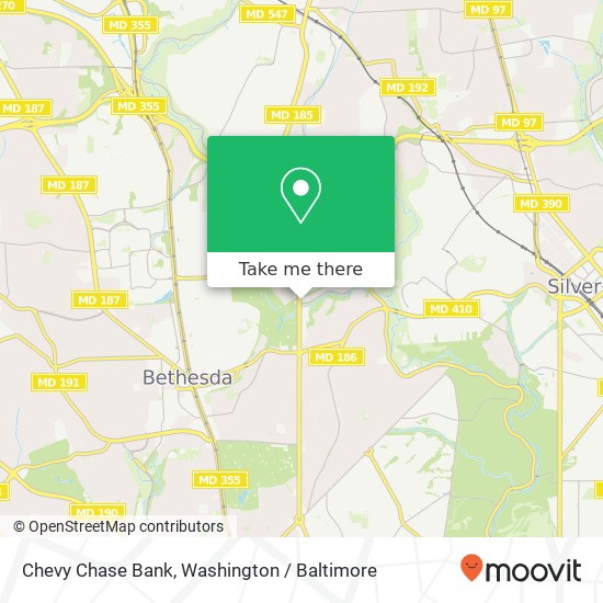 Chevy Chase Bank map