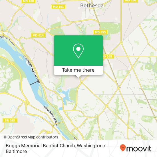 Briggs Memorial Baptist Church map