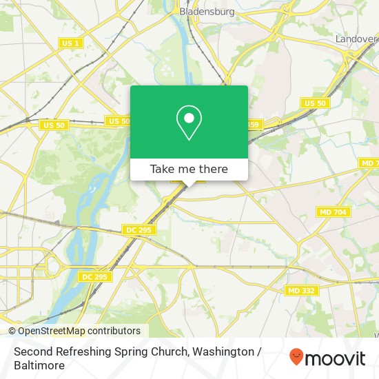 Second Refreshing Spring Church map