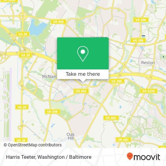 Harris Teeter map