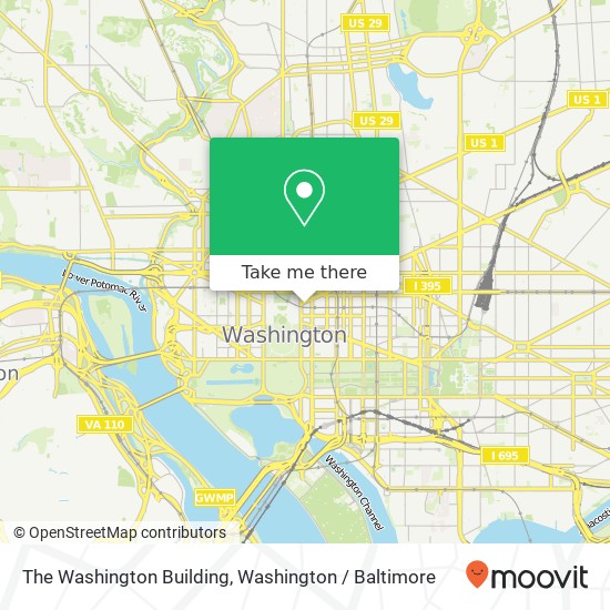 The Washington Building map