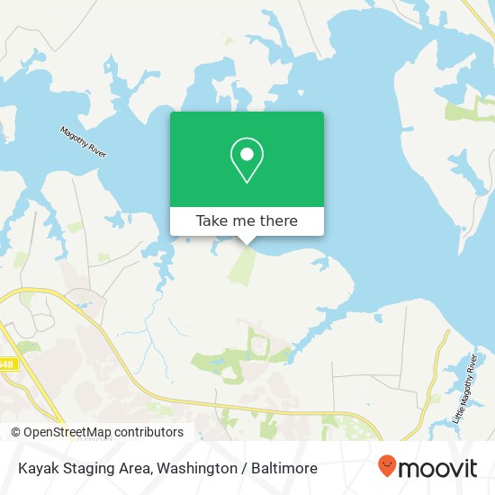 Kayak Staging Area map