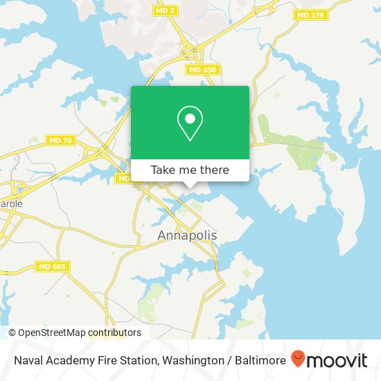 Naval Academy Fire Station map