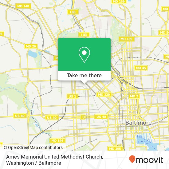 Mapa de Ames Memorial United Methodist Church