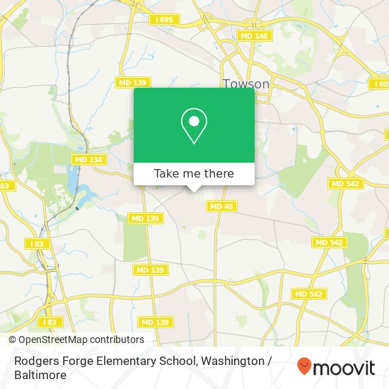 Mapa de Rodgers Forge Elementary School