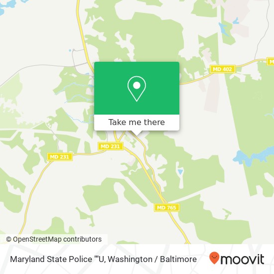 Maryland State Police ""U map