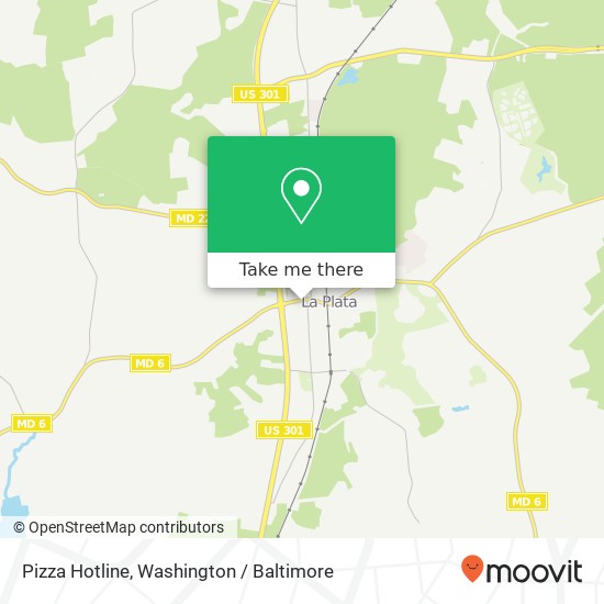 Pizza Hotline map