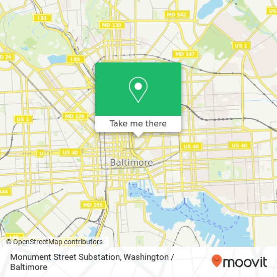 Mapa de Monument Street Substation