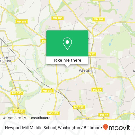 Newport Mill Middle School map