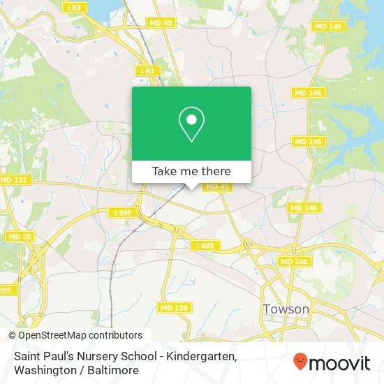 Saint Paul's Nursery School - Kindergarten map