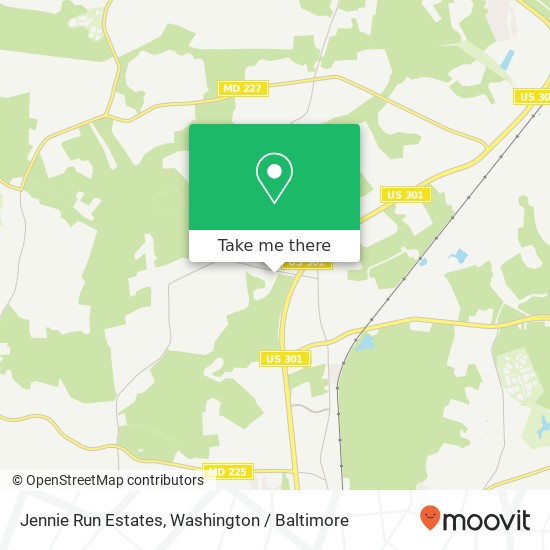 Mapa de Jennie Run Estates