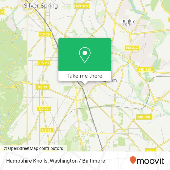 Hampshire Knolls map