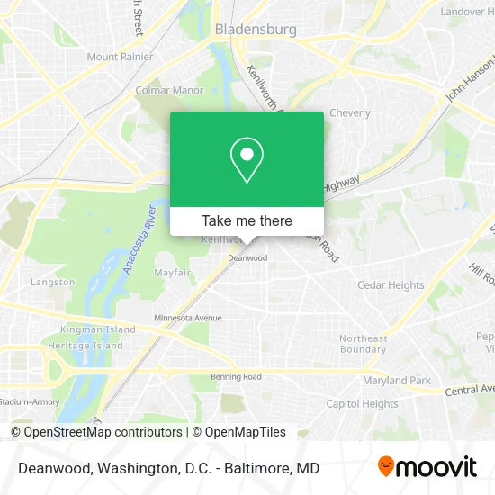 Deanwood map