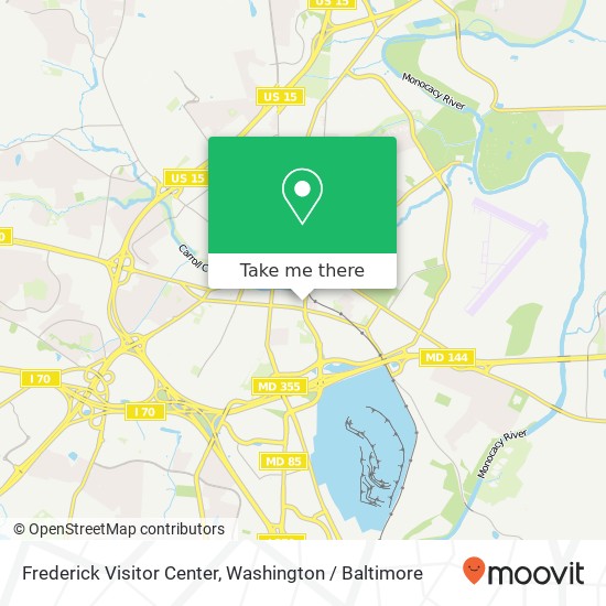 Frederick Visitor Center map